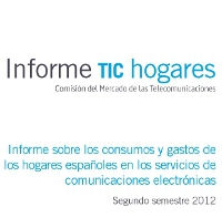 A CMT publica o informe de consumo e gastos TIC nos fogares, correspondente a segundo semestre de 2012