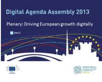 The Digital Agenda Assembly 2013 ten lugar hoxe en Dublin