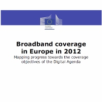 A Comisión Europea publica a cartografía de cobertura de Banda Larga a escala provincial 